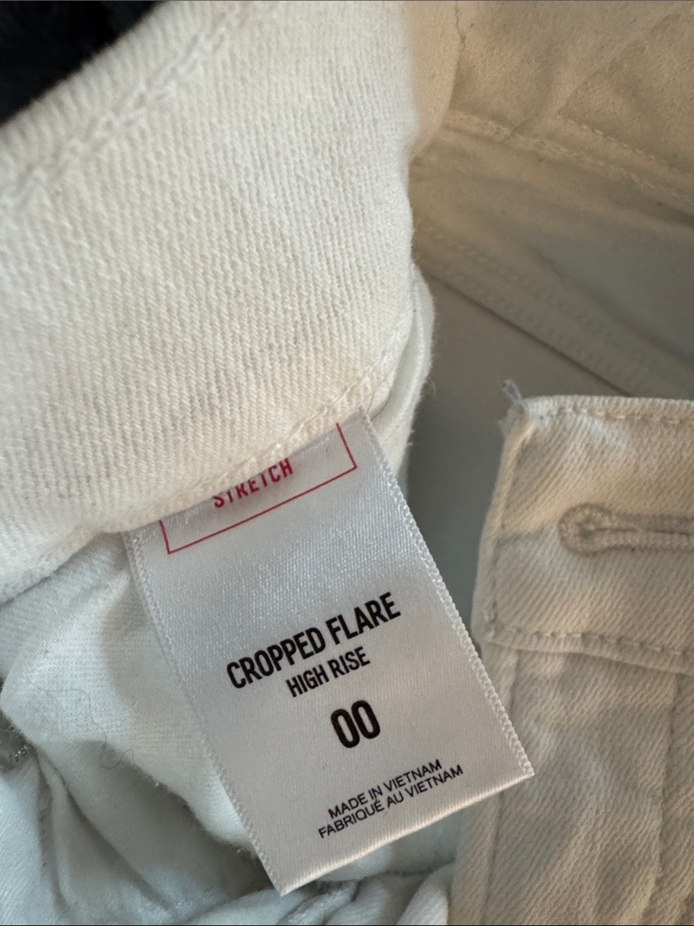 Women’s High Rise White Flare Jeans - Picture 2 of 4